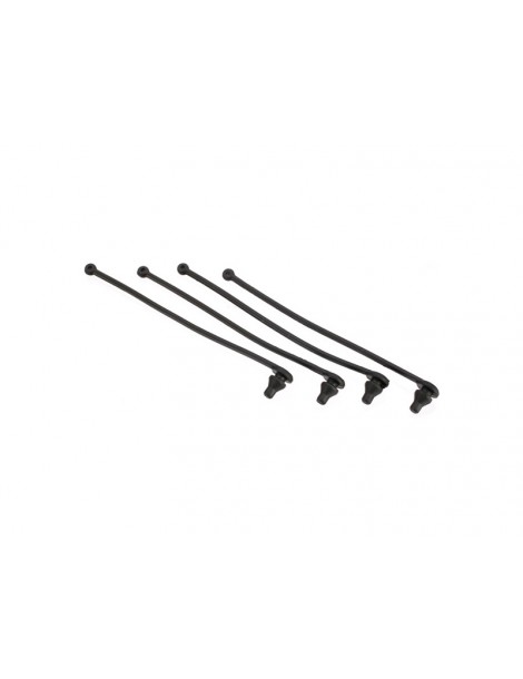Traxxas Body clip retainer, black (4)