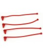 Traxxas Body clip retainer, red (4)