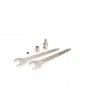 Traxxas Motor coupler, collet style/ GS 4x3 SS (with threadlock) (1)/ wrench, 10mm (2)