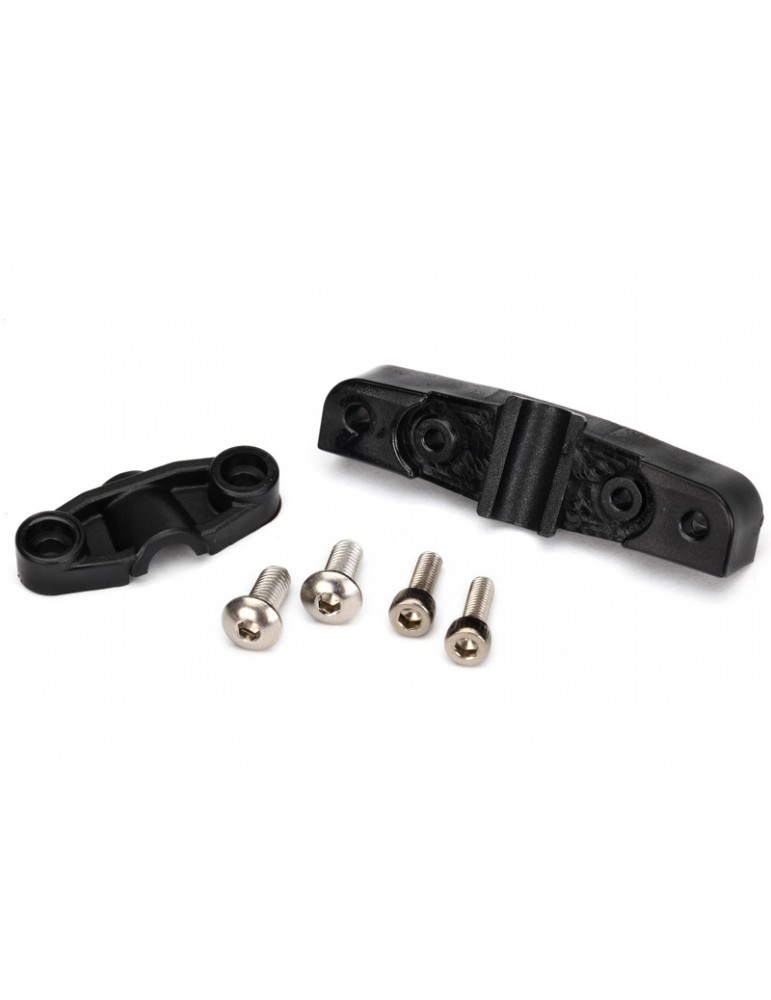 Traxxas Mount, stuffing tube (upper & lower)/ hardware