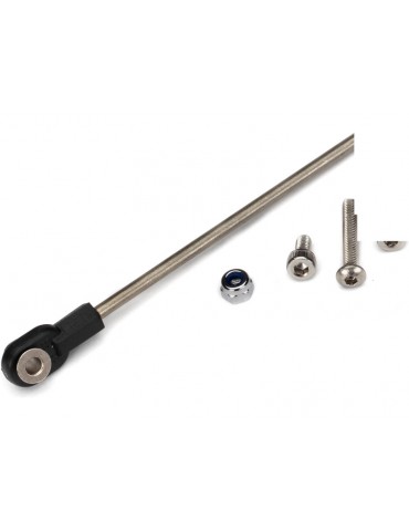 Traxxas Rudder pushrod, assembled/ servo horn/ hardware