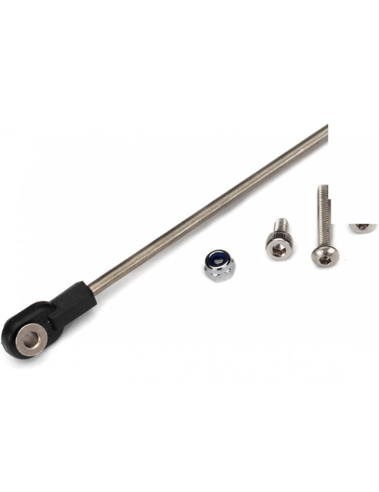Traxxas Rudder pushrod, assembled/ servo horn/ hardware