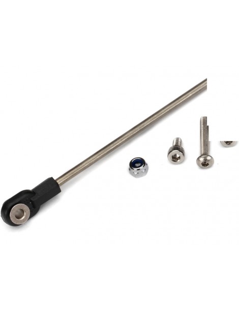 Traxxas Rudder pushrod, assembled/ servo horn/ hardware