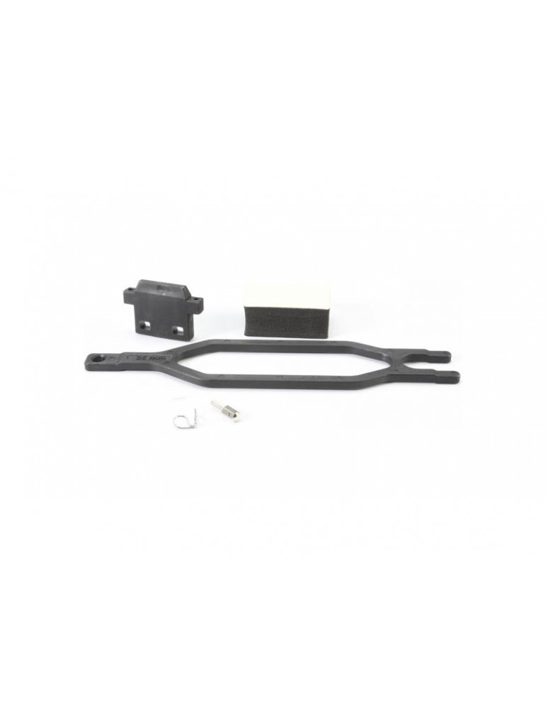 Traxxas Hold down, battery/ hold down retainer/ battery post/ foam spacer/ angled body clip