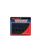 Wheel hubs, splined, 17mm, short (2), long (2), complete set (blue-anodized)