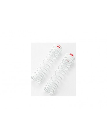 Traxxas Springs, rear (white) (progressive rate) (2) (fits 5862 aluminum Big Bore shocks)