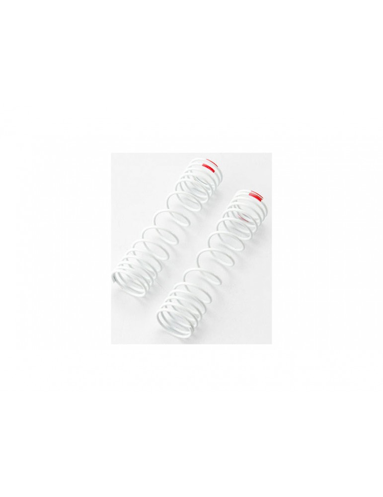 Traxxas Springs, rear (white) (progressive rate) (2) (fits 5862 aluminum Big Bore shocks)