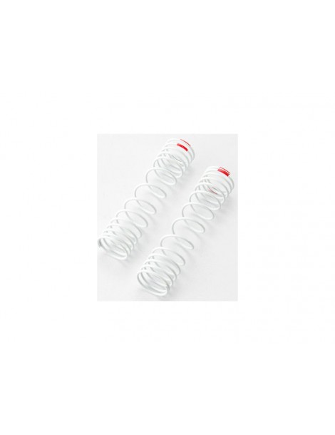 Traxxas Springs, rear (white) (progressive rate) (2) (fits 5862 aluminum Big Bore shocks)