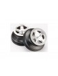 Traxxas Wheels 2.2/3.0", SCT satin chrome (2) (4WD f/r, 2WD rear)