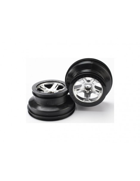 Traxxas Wheels 2.2/3.0", SCT satin chrome (2) (2WD front)