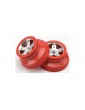Traxxas Wheels 2.2/3.0", SCT satin chrome-red (2) (2WD front)