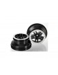 Traxxas Wheels 2.2/3.0", SCT Split-Spoke, black-satin chrome (2) (4WD f/r, 2WD r)