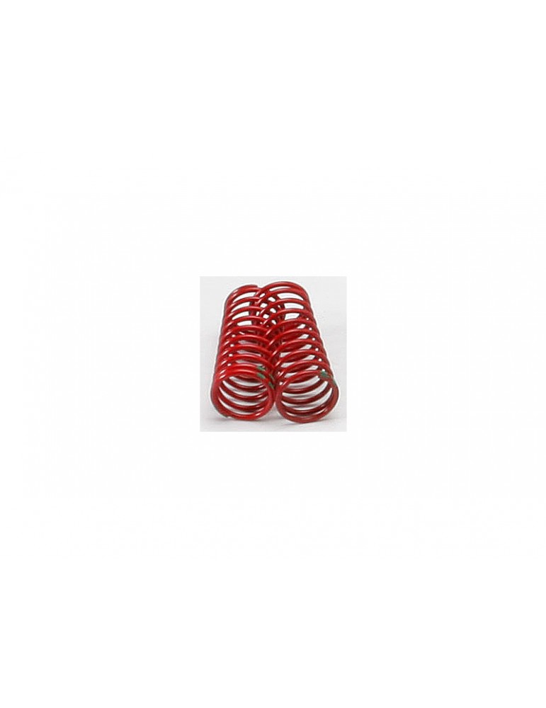 Traxxas Spring, shock (red) (GTR) (1.8 rate double green stripe) (1 pair)