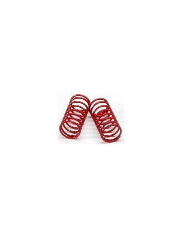 Traxxas Spring, shock (red) (GTR) (2.3 rate double purple stripe) (1 pair)