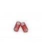 Traxxas Spring, shock (red) (GTR) (2.3 rate double purple stripe) (1 pair)