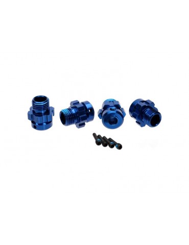 Traxxas Wheel hub, splined, 17mm, 6061-T6 aluminum (blue-anodized) (4) (for 6mm axles)
