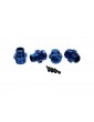 Traxxas Wheel hub, splined, 17mm, 6061-T6 aluminum (blue-anodized) (4) (for 6mm axles)