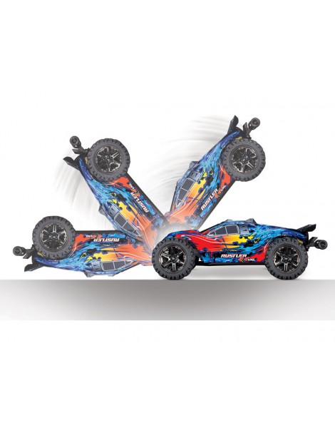 Traxxas Rustler 1:10 VXL 4WD TQi RTR orange