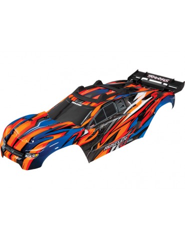 Traxxas Body, Rustler 4X4 VXL, orange
