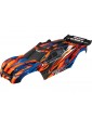 Traxxas Body, Rustler 4X4 VXL, orange