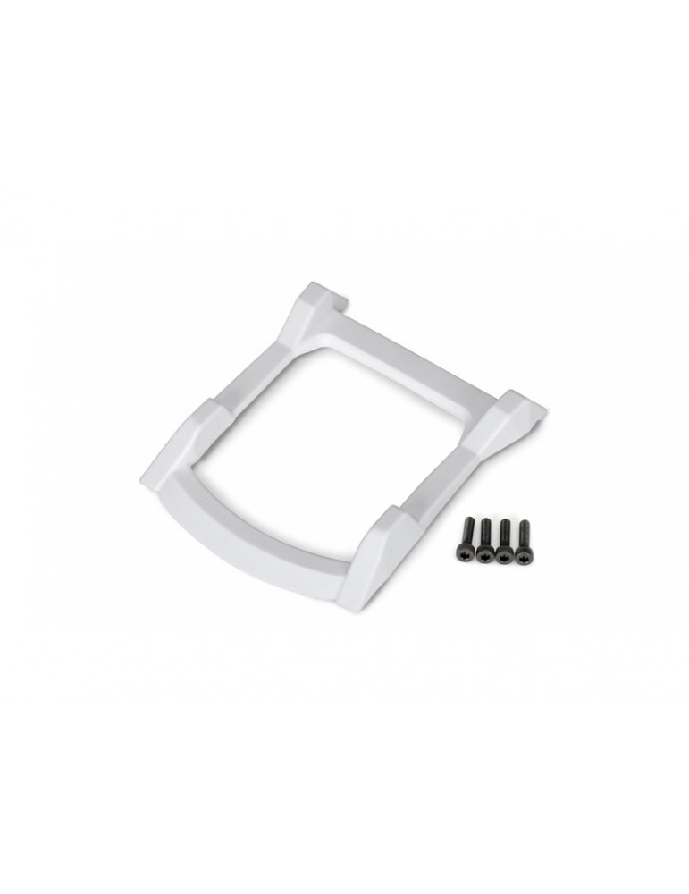 Traxxas Skid plate, roof (body) white/ 3x12 CS (4)
