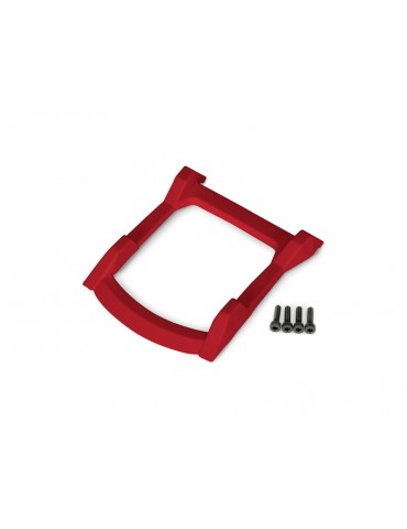 Traxxas Skid plate, roof (body) red/ 3x12mm CS (4)