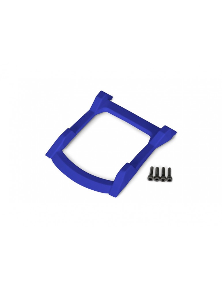 Traxxas Skid plate, roof (body) blue/ 3x12mm CS (4)