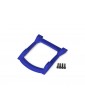 Traxxas Skid plate, roof (body) blue/ 3x12mm CS (4)