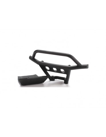 Bumper, front/ skidplate, front (black)
