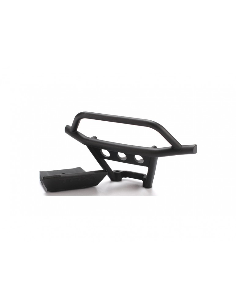 Bumper, front/ skidplate, front (black)