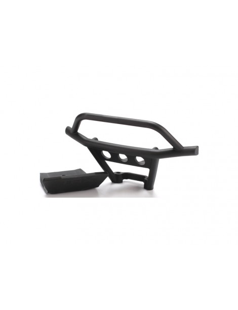 Bumper, front/ skidplate, front (black)