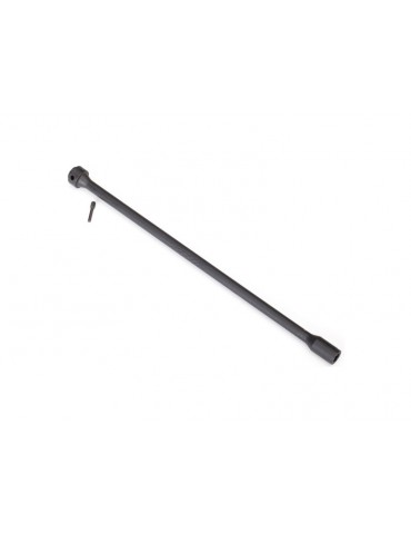 Traxxas Driveshaft, center, plastic, (black)/ screw pin