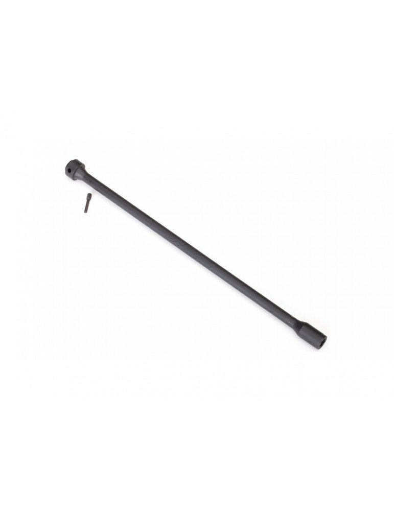 Traxxas Driveshaft, center, plastic, (black)/ screw pin