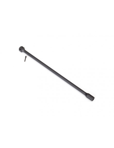 Traxxas Driveshaft, center, plastic, (black)/ screw pin