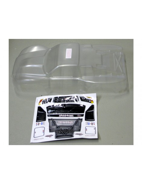 Traxxas Body, Slash (clear, requires painting)/ window masks/ decal sheet