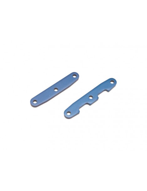 Traxxas Bulkhead tie bars, front & rear, aluminum (blue-anodized)