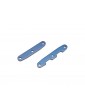 Traxxas Bulkhead tie bars, front & rear, aluminum (blue-anodized)
