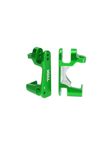 Traxxas Caster blocks (c-hubs), 6061-T6 aluminum (green-anodized), left & right
