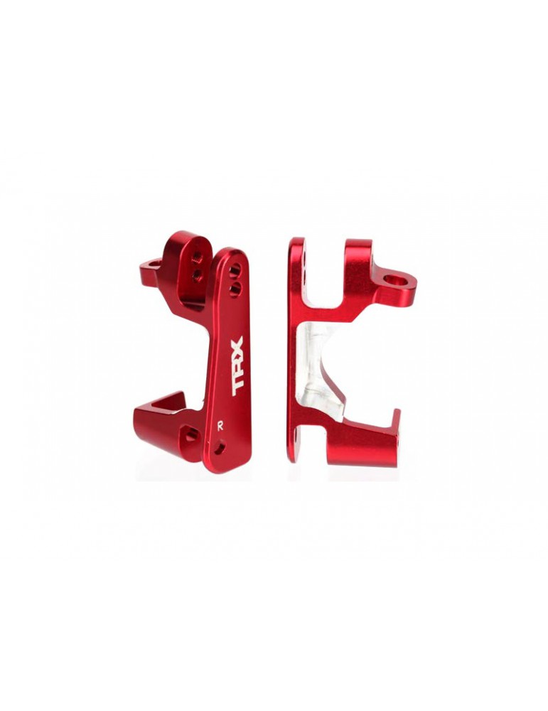 Traxxas Caster blocks (c-hubs), 6061-T6 aluminum (red-anodized), left & right