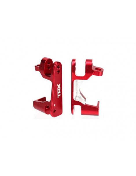 Traxxas Caster blocks (c-hubs), 6061-T6 aluminum (red-anodized), left & right