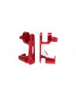 Traxxas Caster blocks (c-hubs), 6061-T6 aluminum (red-anodized), left & right