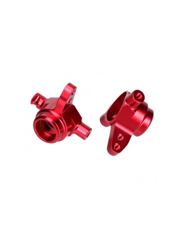 Traxxas Steering blocks, 6061-T6 aluminum (blue-anodized), left & right