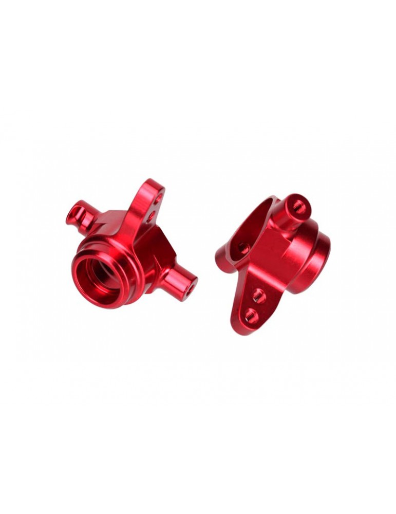 Traxxas Steering blocks, 6061-T6 aluminum (blue-anodized), left & right