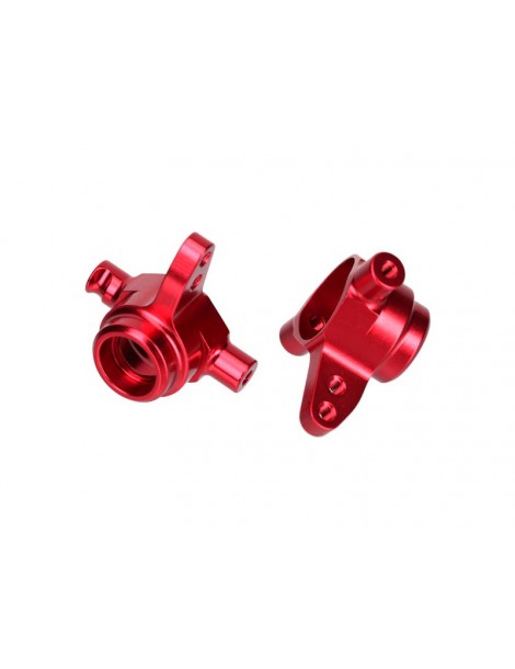 Traxxas Steering blocks, 6061-T6 aluminum (blue-anodized), left & right