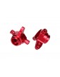 Traxxas Steering blocks, 6061-T6 aluminum (blue-anodized), left & right