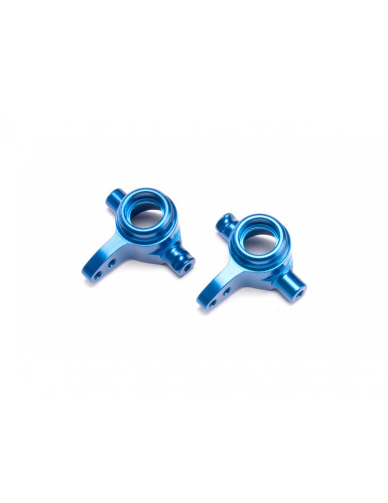 Traxxas Steering blocks, 6061-T6 aluminum, pair (blue-anodized)