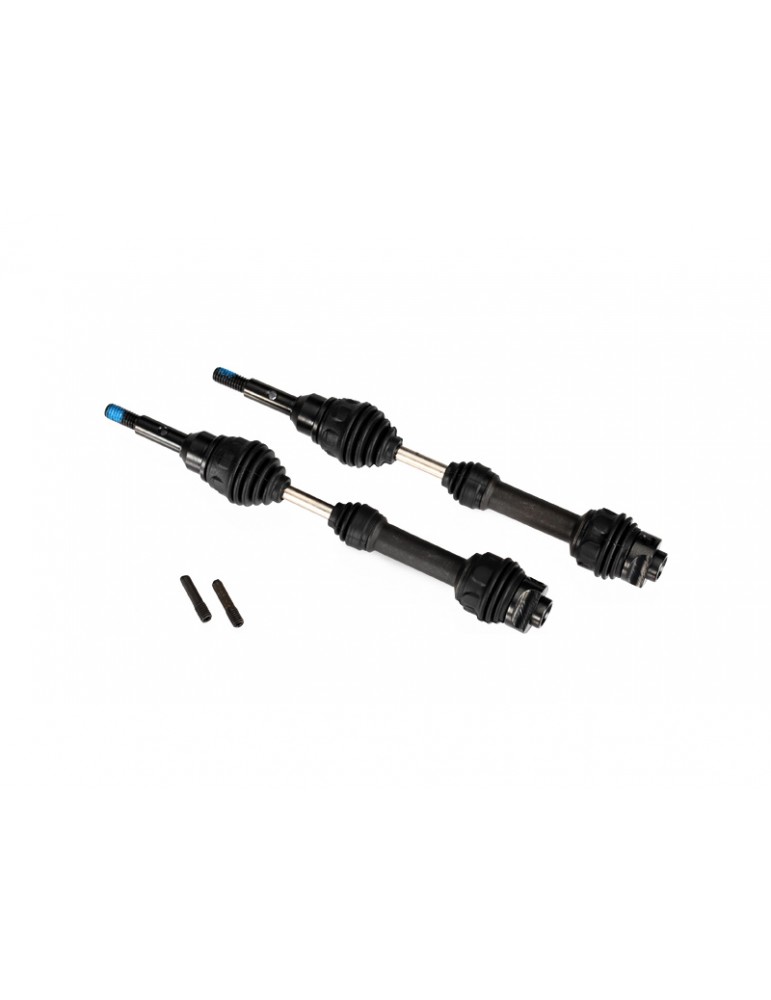 Driveshafts, rear, steel-spline constant-velocity (complete assembly) (2)