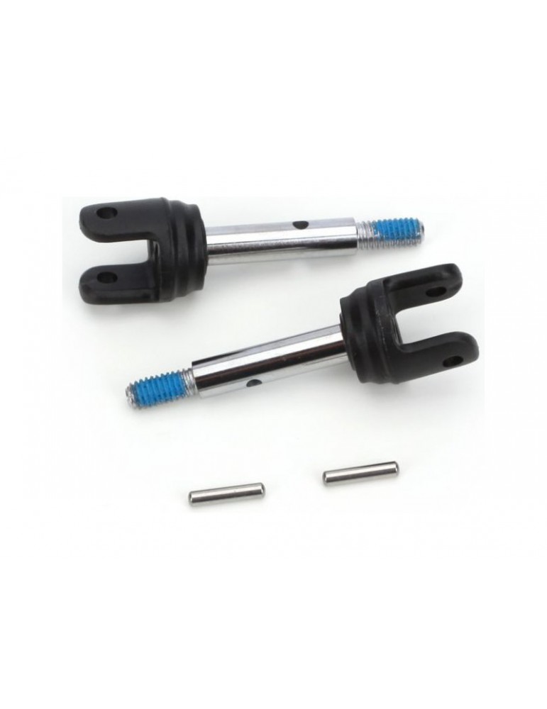Traxxas Stub axles, rear (2)/ pins (2)