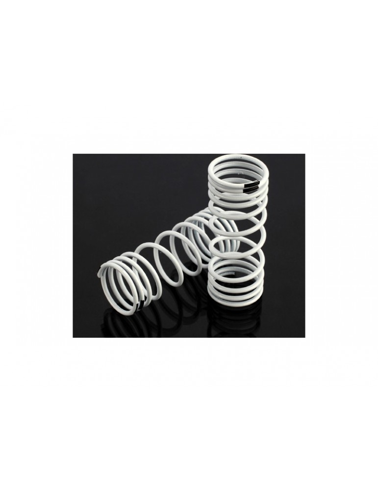 Traxxas Springs, front (white) (progressive rate) (2)