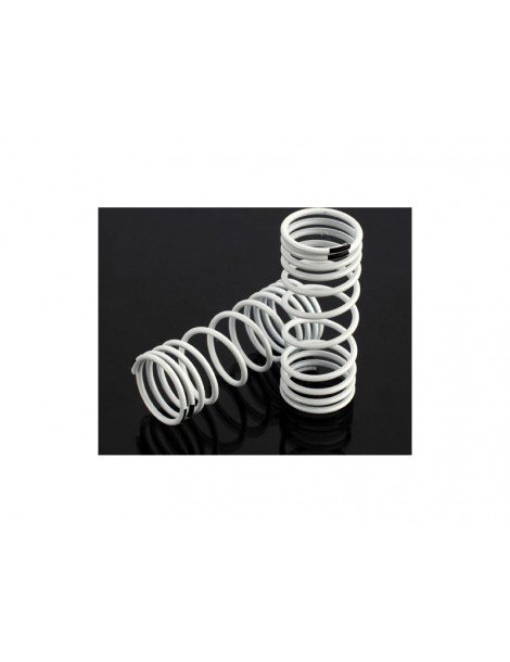 Traxxas Springs, front (white) (progressive rate) (2)